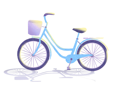 卡通自行車(chē)素材